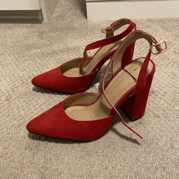 Brand new red ankle strap heels - Picture 2 of 3